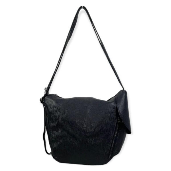 Bolso Mochila de piel con doble cierre