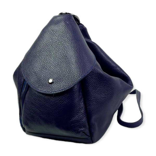 Bolso Mochila de piel con doble cierre