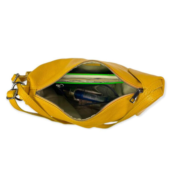 Bolso Mochila de piel con doble cierre