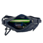 Bolso Mochila de piel con doble cierre