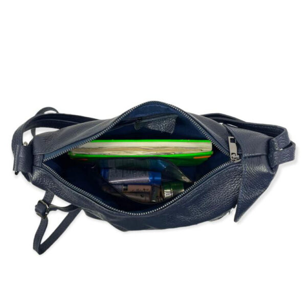 Bolso Mochila de piel con doble cierre