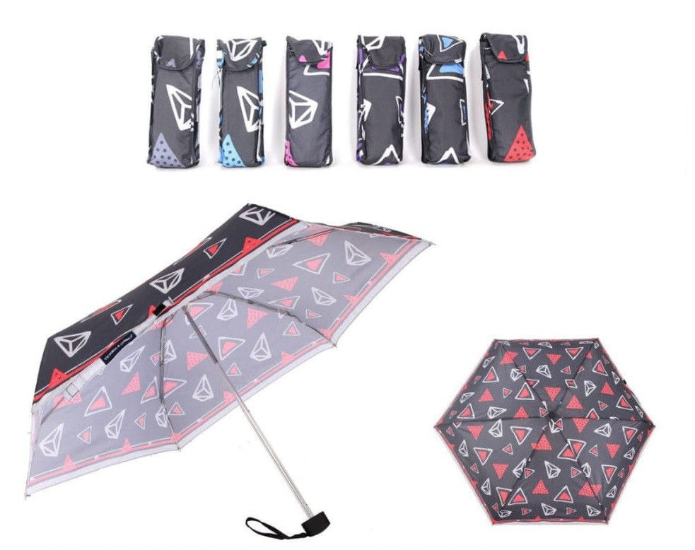 Mini Paraguas plegables de pongee para mujer
