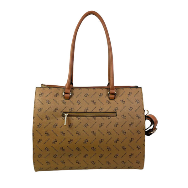 Bolso Tote sintético Minnissimi con bolsillo frontal y trasero