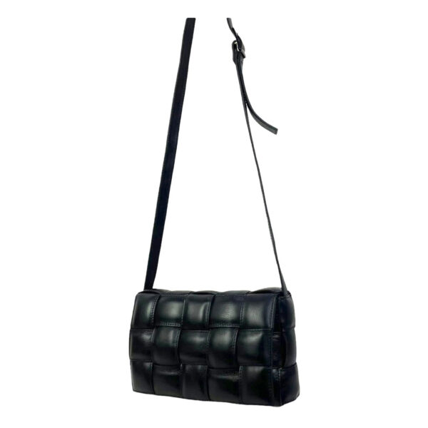 Bolso Bandolera Piel Grande con diseño de cuadrados