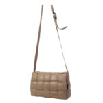 Bolso Bandolera Piel Grande con diseño de cuadrados