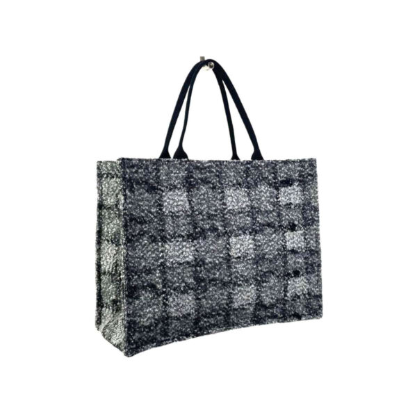 Bolso Shopper Check Tweed de Algodón