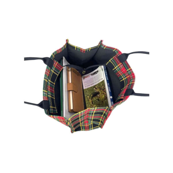 Bolso Shopper Check Tweed de Algodón