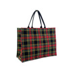 Bolso Shopper Check Tweed de Algodón