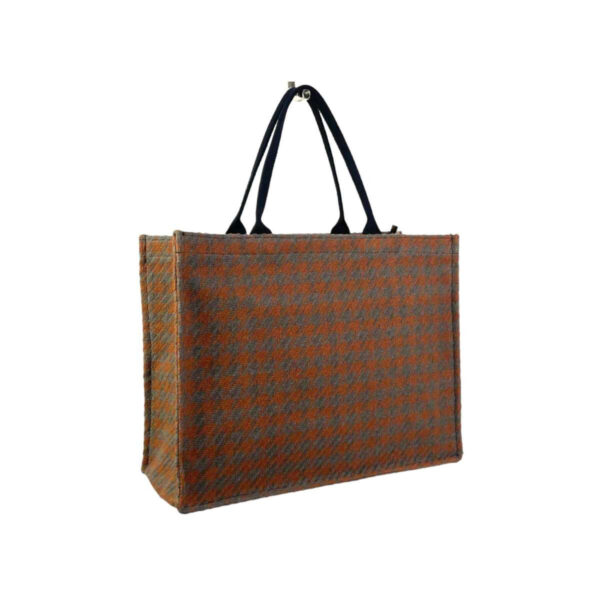 Bolso Shopper Check Tweed de Algodón