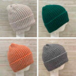 Gorro de lana para Mujer de estilo clásico y colores lisos