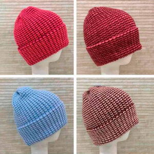 Gorro de lana para Mujer de estilo clásico y colores lisos