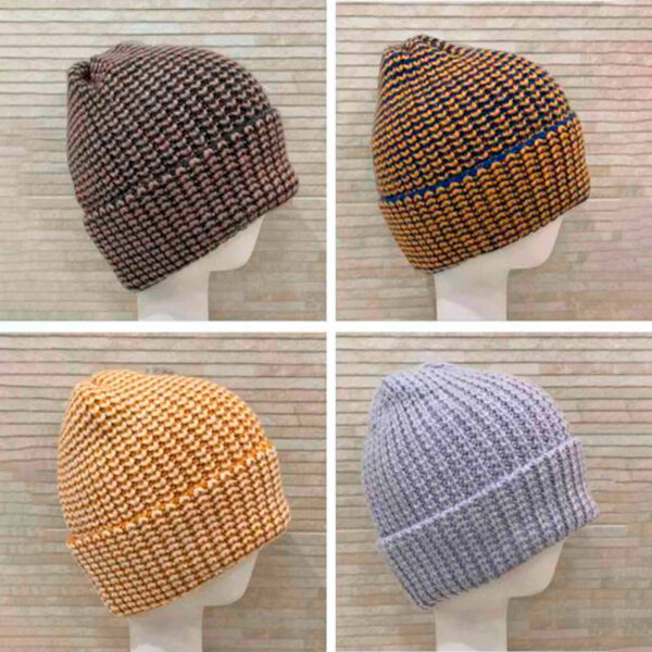 Gorro de lana para Mujer de estilo clásico y colores lisos