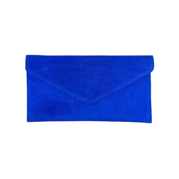 Bolso de Piel tipo Sobre con solapa de botón, asa y tira bandolera