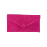 Bolso de Piel tipo Sobre con solapa de botón, asa y tira bandolera