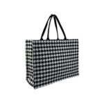 Bolso Shopper Check Tweed de Algodón