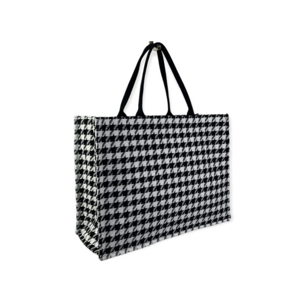 Bolso Shopper Check Tweed de Algodón