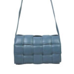 Bolso Bandolera Piel Grande con diseño de cuadrados