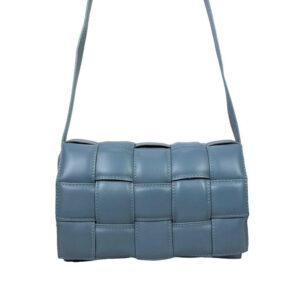 Bolso Bandolera Piel Grande con diseño de cuadrados