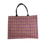 Bolso Shopper Check Tweed de Algodón para Mujer - Imagen 2