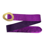 Cinturón metalizado Piel de Serraje con hebilla ancha