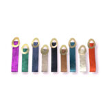 Cinturón metalizado Piel de Serraje con hebilla ancha