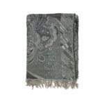 Bufanda de lana con bordado y lentejuelas de estilo étnico indio