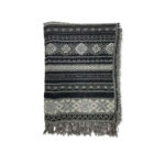 Bufanda de lana con bordado y lentejuelas de estilo étnico indio