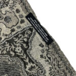 Bufanda de lana con bordado y lentejuelas de estilo étnico indio