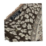 Bufanda de lana con bordado y lentejuelas de estilo étnico indio