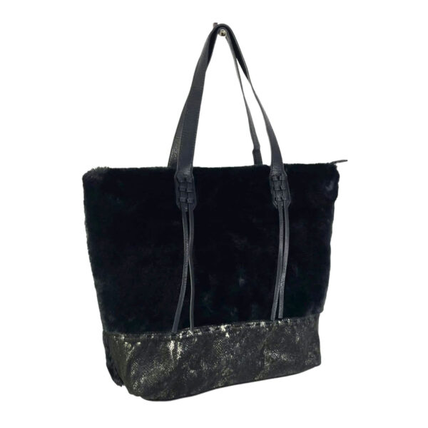 Bolso sintético de pelo con gran capacidad para mujer