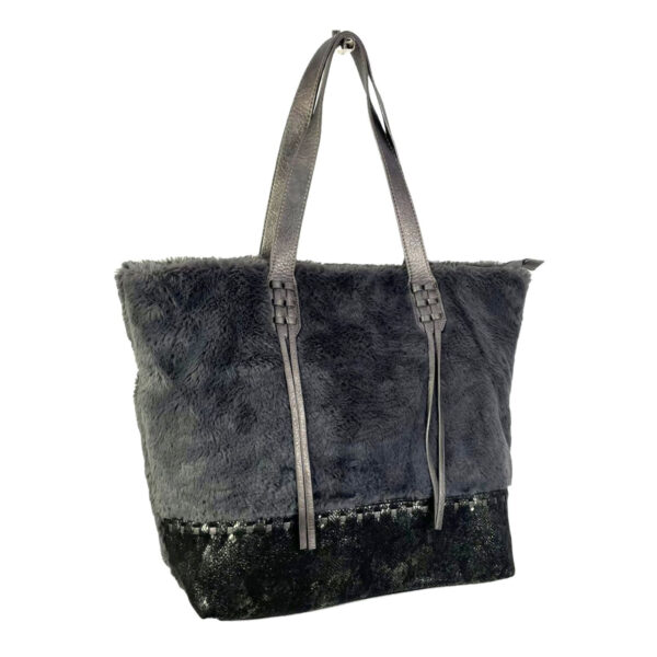 Bolso sintético de pelo con gran capacidad para mujer