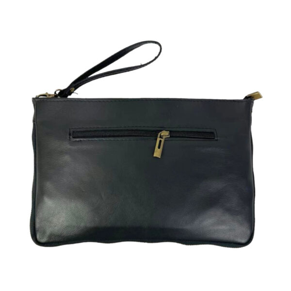 Bolso bandolera artesanal de piel italiana y pelito para mujer