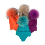 Gorro de Lana y Cachemira para Mujer con pelito natural - Imagen 2