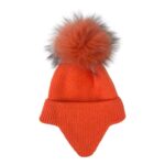 Gorro de Lana y Cachemira para Mujer con pelito natural - Imagen 4