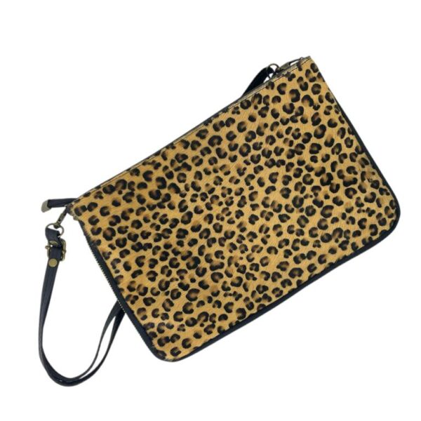 Práctico Bolso Bandolera Artesanal de Piel Italiana y Pelito Mujer - Imagen 8