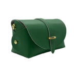 Bolsito Compacto de Piel con Solapa y Asa de Cadena para Mujer