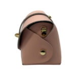 Bolsito Compacto de Piel con Solapa y Asa de Cadena para Mujer