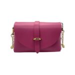 Bolsito Compacto de Piel con Solapa y Asa de Cadena para Mujer - Imagen 9