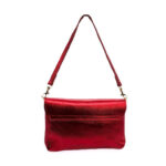 Bolsito Compacto de Piel con Diseño de Abeja y Efecto Brillante para Mujer