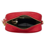 Bolso Bandolera Piel Grano Italiana para Mujer con Flecos Decorativos