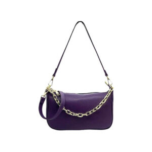 Bolso de Piel para Mujer con Asa de Cadena y Bolsillo Interno