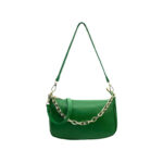 Bolso de Piel para Mujer con Asa de Cadena y Bolsillo Interno