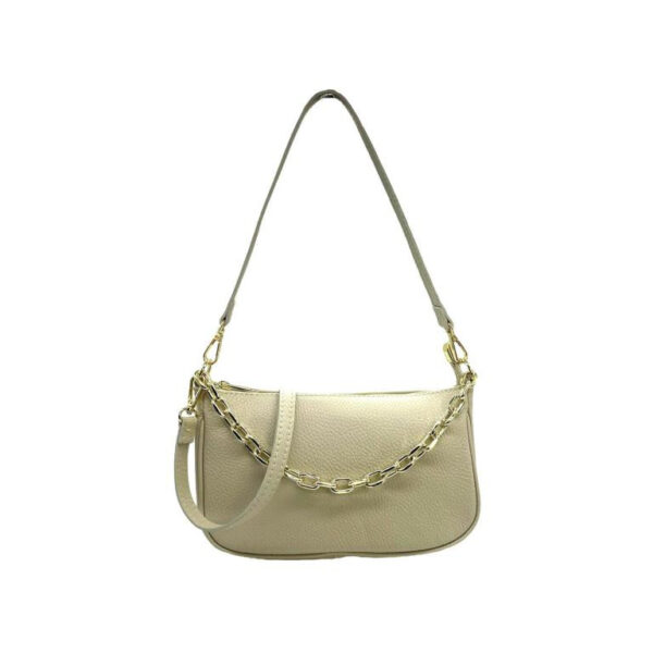 Bolso de Piel para Mujer con Asa de Cadena y Bolsillo Interno