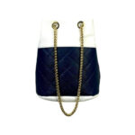 Bolso de Piel con Asas de Cadena Ajustables y Cierre de Botón para Mujer