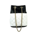 Bolso de Piel con Asas de Cadena Ajustables y Cierre de Botón para Mujer