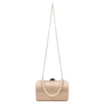 Bolso de Fiesta Sintético de Mujer con Asa de Mano tipo Perlas