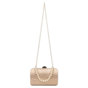 Bolso de Fiesta Sintético de Mujer con Asa de Mano tipo Perlas