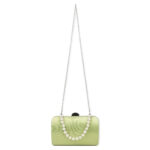 Bolso de Fiesta Sintético de Mujer con Asa de Mano tipo Perlas