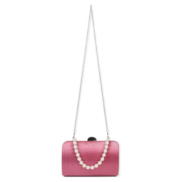 Bolso de Fiesta Sintético de Mujer con Asa de Mano tipo Perlas