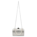 Bolso de Fiesta Sintético de Mujer con Asa de Mano tipo Perlas